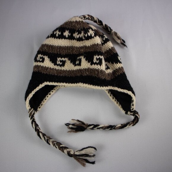 Fair Trade Naturals Wool Earflap Hat Nepal Wool - Picture 4 of 6